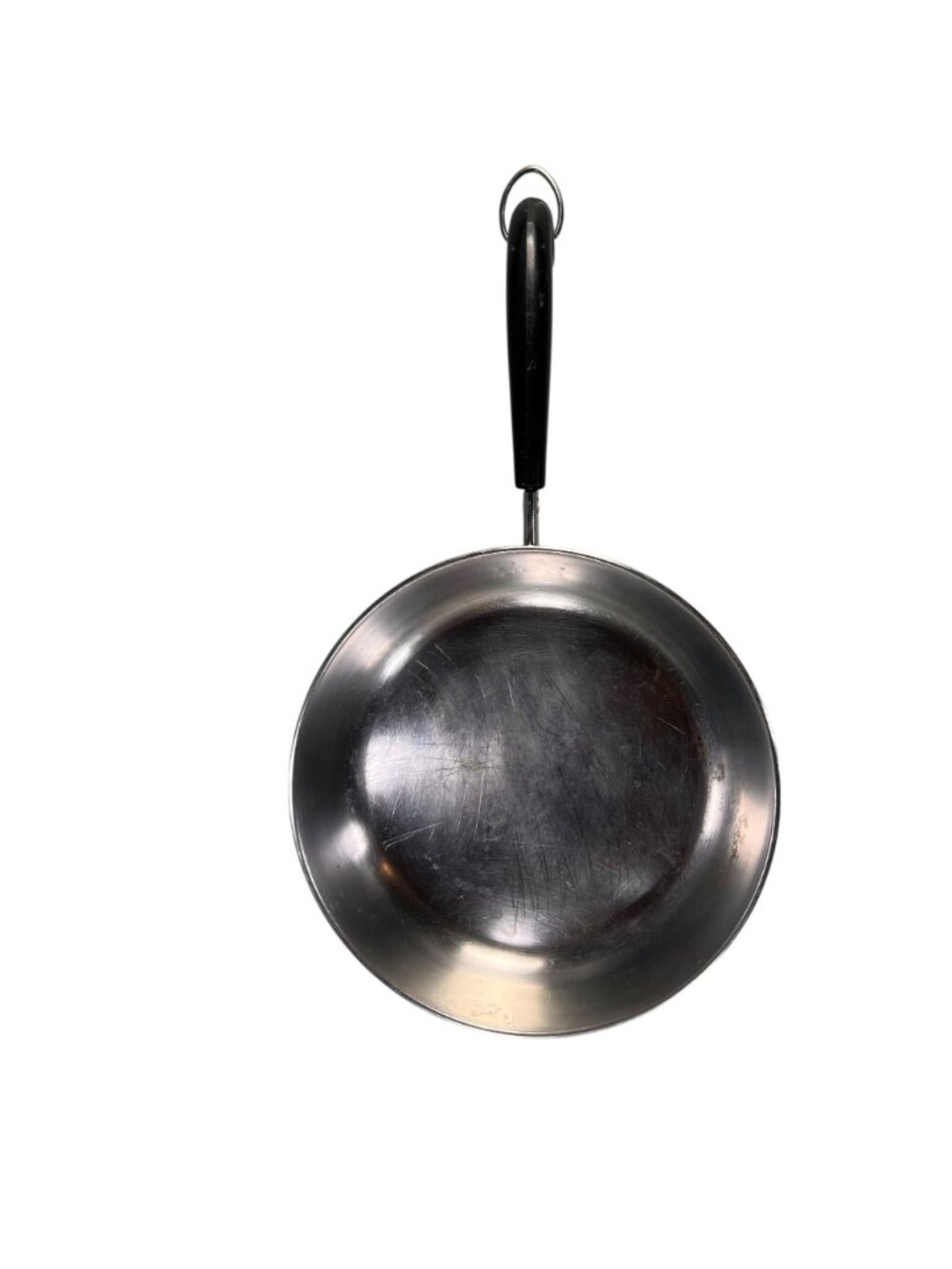 Vintage Revere Ware 9 Inch Copper Bottom Frying Pan Clinton USA Stainless Steel - Picture 3 of 9